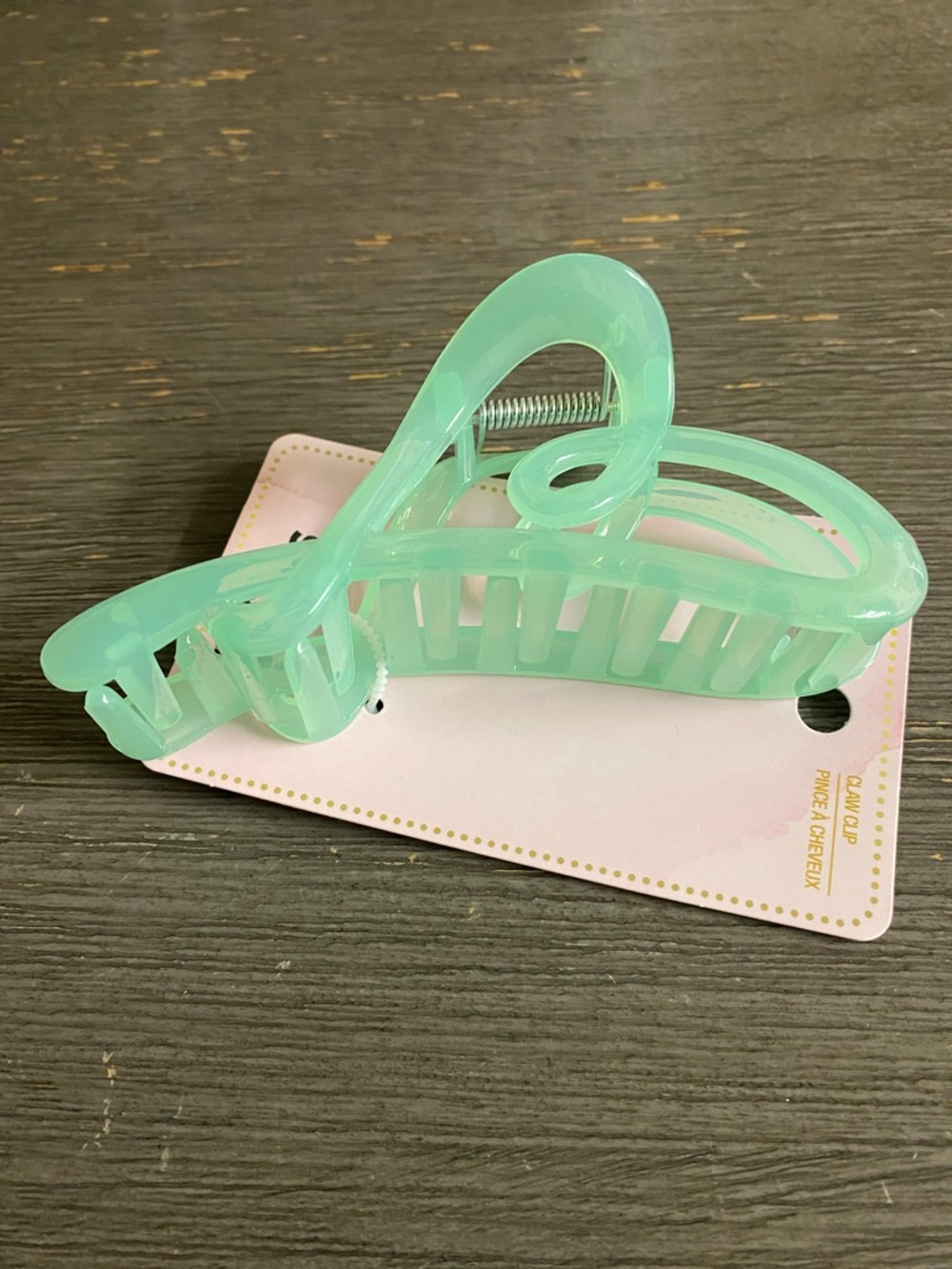 Scunci by Conair Mint Green Hair Claw Clip